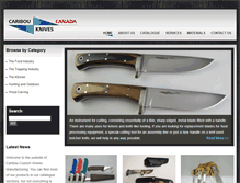 Tablet Screenshot of caribouknives.com